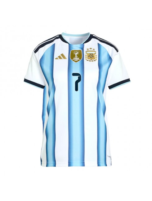 Prodaja dresi Argentina SP 2026 Rodrigo De Paul #7 Domači Ženski Kratek Rokav -1