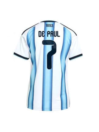 Prodaja dresi Argentina SP 2026 Rodrigo De Paul #7 Domači Ženski Kratek Rokav