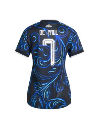 Prodajo dresi Argentina SP 2026 Rodrigo De Paul #7 Gostujoči Ženski Kratek Rokav