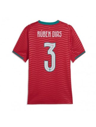 Portugalska Domači SP 2026 Nogometni dresi z imenom Ruben Dias #3 Ženski