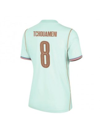 Poceni Nogometni dresi Francija SP 2026 Aurelien Tchouameni #8 Gostujoči Ženski Kratek rokav