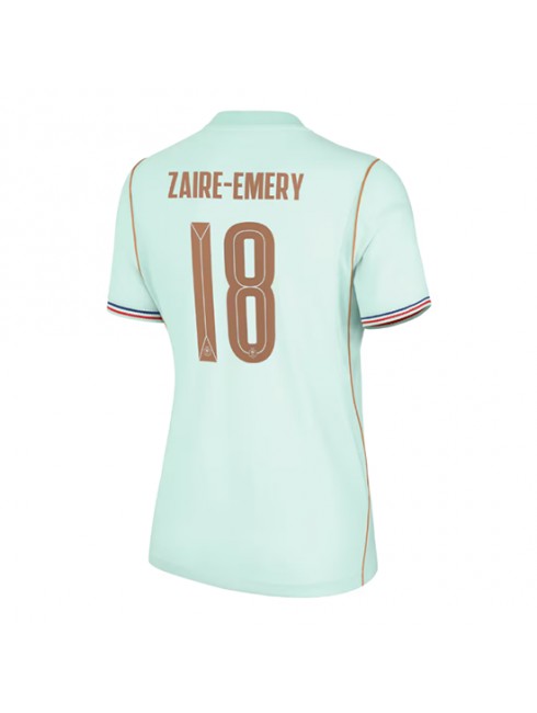 Poceni Nogometni dresi Francija SP 2026 Warren Zaire-Emery #18 Gostujoči Ženski Kratek rokav