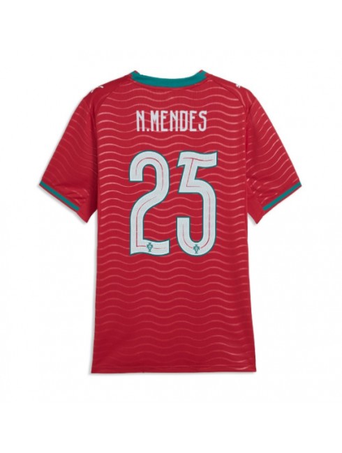 Portugalska Domači SP 2026 Nogometni dresi z imenom Nuno Mendes #25 Ženski