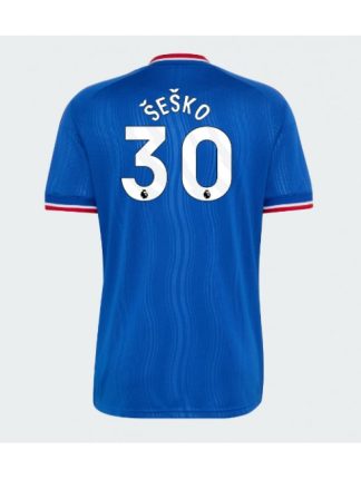 Moški Nogometni dresi Manchester United Gostujoči 2026-27 modra Benjamin Sesko #30