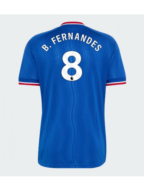 Moški Nogometni dresi Manchester United Gostujoči 2026-27 modra Bruno Fernandes #8