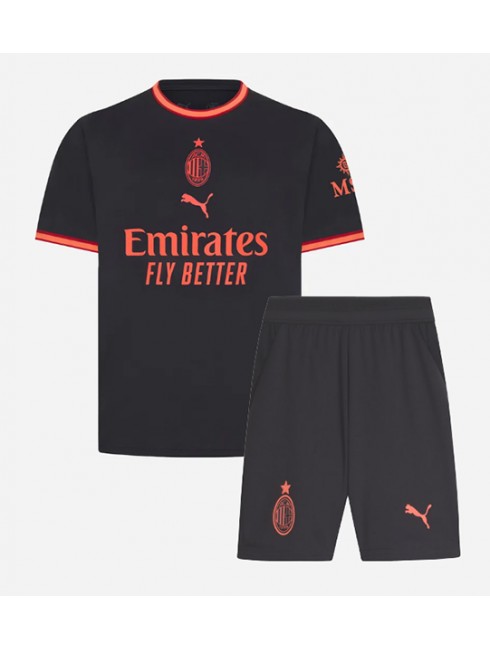Otroški AC Milan Tretji 2026-27 Nogometni dresi kompleti Christopher Nkunku #18 -1