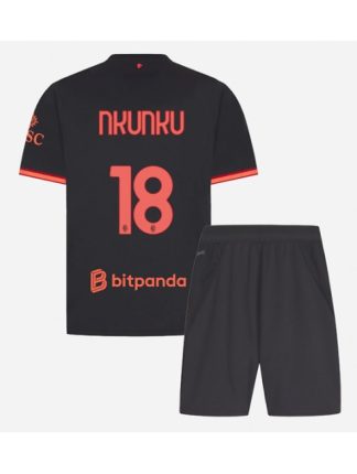 Otroški AC Milan Tretji 2026-27 Nogometni dresi kompleti Christopher Nkunku #18