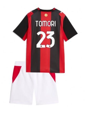 Otroški AC Milan Domači 2026-27 Fikayo Tomori #23 Nogometni dresi kompleti