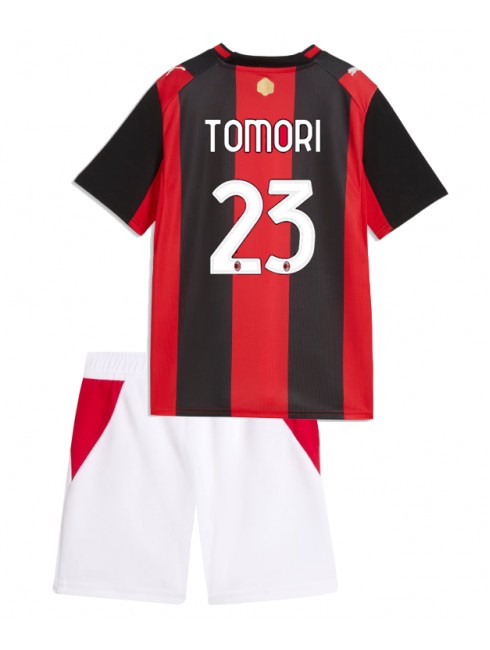 Otroški AC Milan Domači 2026-27 Fikayo Tomori #23 Nogometni dresi kompleti