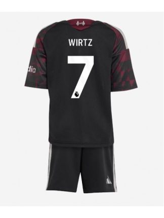Otroški Florian Wirtz #7 Liverpool Tretji 2026-27 Nogometni dresi kompleti
