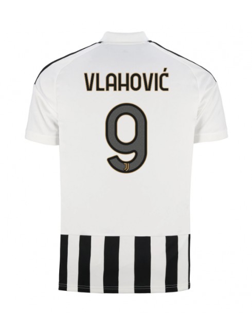 Poceni Nogometni dresi Juventus Dusan Vlahovic #9 Domači 2026-27 bela črna