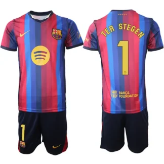 Moški Nogometni dresi kompleti FC Barcelona 2026-27 Marc-André ter Stegen #1 Domači