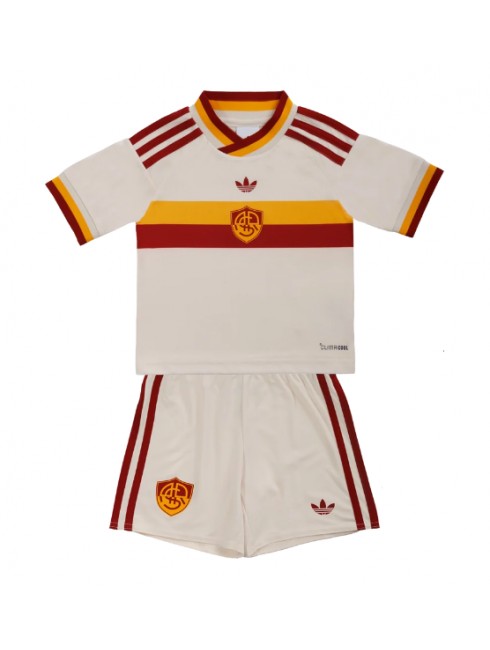 Otroški AS Roma Gostujoči 2026-27 Nogometni dresi kompleti rdeča