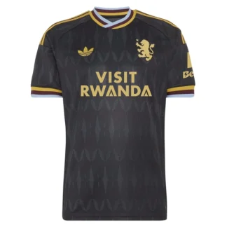Poceni Nogometni dresi Aston Villa Gostujoči 2026/27 črna in rumena