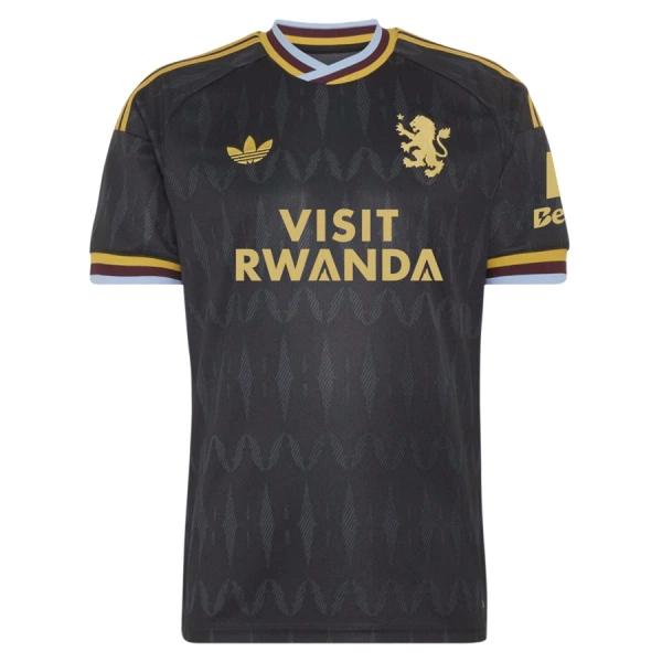 Poceni Nogometni dresi Aston Villa Gostujoči 2026/27 črna in rumena