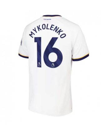 Kupiti Poceni Nogometni dresi Everton Vitaliy Mykolenko #16 Gostujoči 2026-27 bela