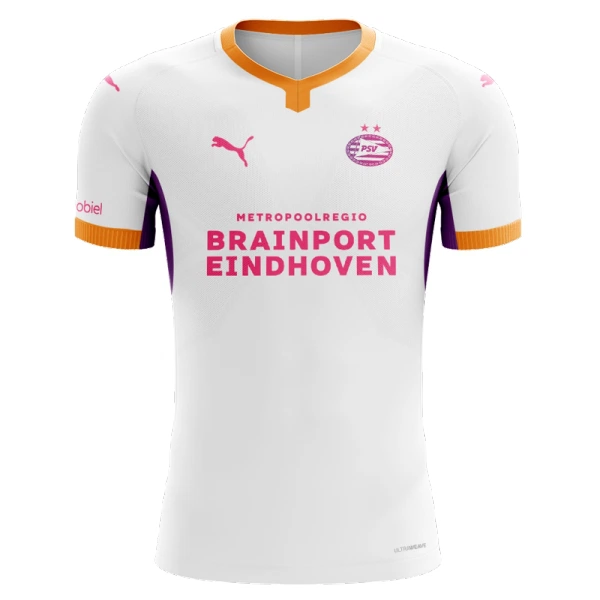 Poceni Nogometni dresi PSV Eindhoven Gostujoči 2026-27 bela