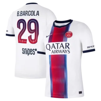 Poceni Nogometni dresi Paris Saint-Germain PSG 2026/27 Bradley Barcola #29 Gostujoči