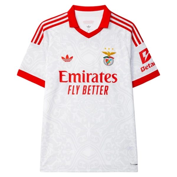 Poceni Nogometni dresi SL Benfica Gostujoči 2026/27 bela in rdeča