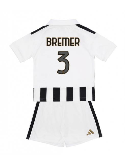 Nogometni dresi za otroke Juventus Gleison Bremer #3 Domači 2026-27 kompleti