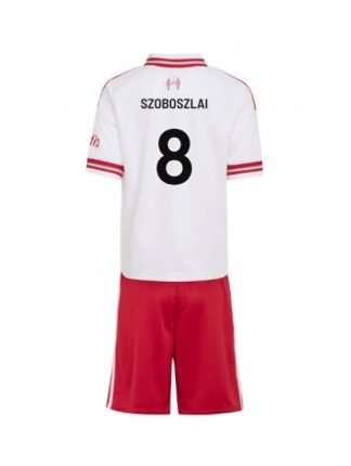 Nogometni dresi za otroke Liverpool Dominik Szoboszlai #8 Gostujoči 2026-27 kompleti