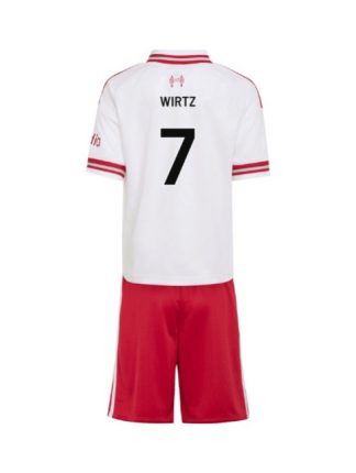 Nogometni dresi za otroke Liverpool Gostujoči 2026-27 Florian Wirtz #7 kompleti