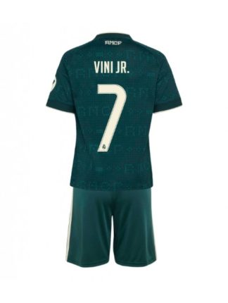 Nogometni dresi za otroke Real Madrid Vinicius Junior #7 Gostujoči 2026-27 kompleti