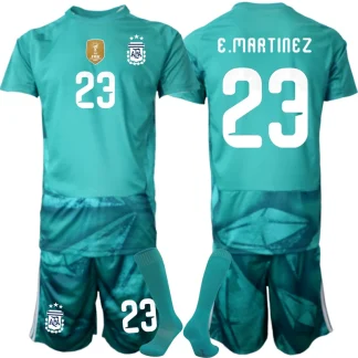 Otroški Nogometni dresi kompleti Argentina SP 2026 Vratarski Emiliano Martinez #23