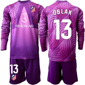 Vratarski Otroški dresi kompleti vijolična Atletico Madrid 2026-27 Jan Oblak 13