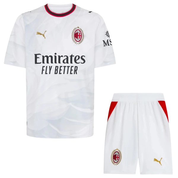 Nogometni dresi za otroke kompleti AC Milan Gostujoči 2026/27 bela