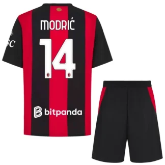 Otroške Nogometnih dresov AC Milan Domači 2026/27 kompleti Luka Modric #14