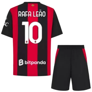 Otroške Nogometnih dresov AC Milan Domači 2026/27 kompleti Rafael Leao #10