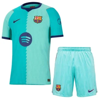 Otroški dresi za nogomet FC Barcelona Tretji 2026-27 modra kompleti
