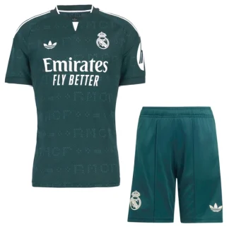 Real Madrid Gostujoči 2026/27 Otroški nogometni dresi kompleti zelena