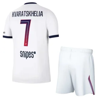 Nogometni dresi za otroke Paris Saint-Germain PSG Gostujoči 2026/27 Kvaratskhelia 7 kompleti