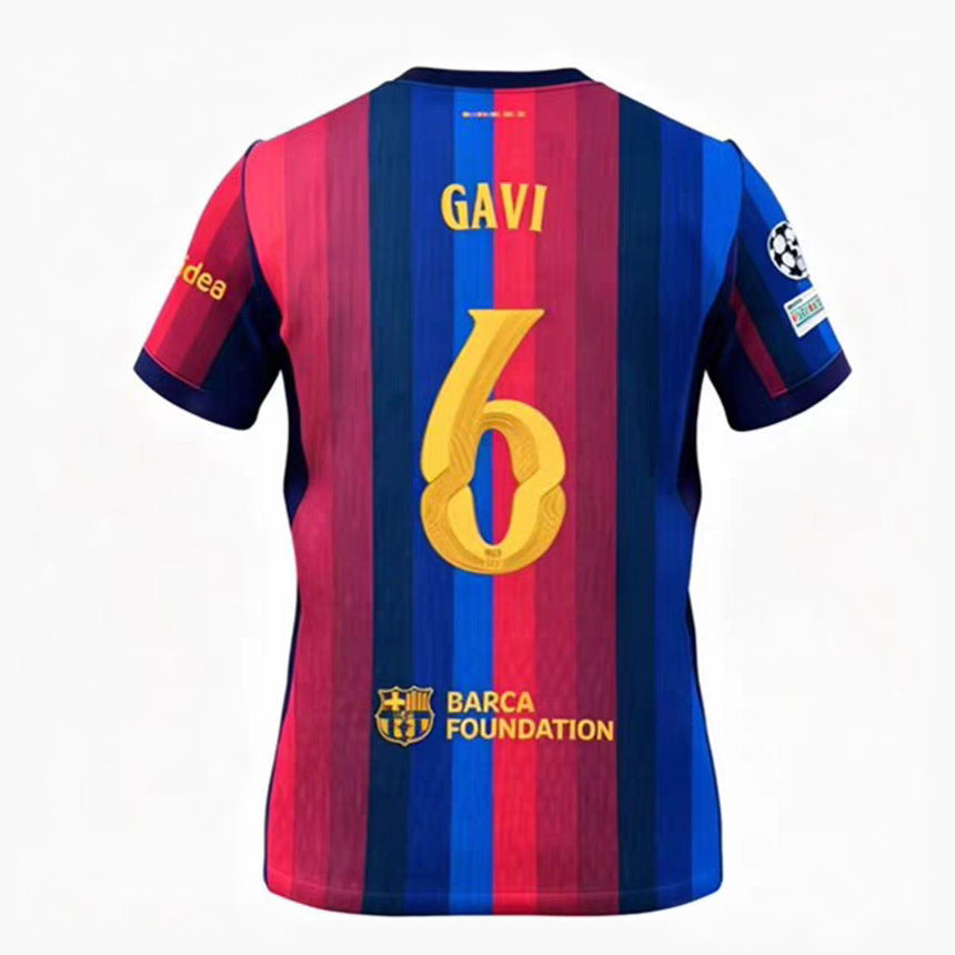 Nogometni dresi za moške FC Barcelona 2026-27 Paez Gavi #6 Domači