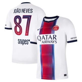 Poceni Nogometni dresi Paris Saint-Germain PSG 2026/27 Joao Neves #87 Gostujoči