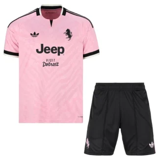 Nogometni dresi za otroke Juventus Gostujoči 2026/27 kompleti roza