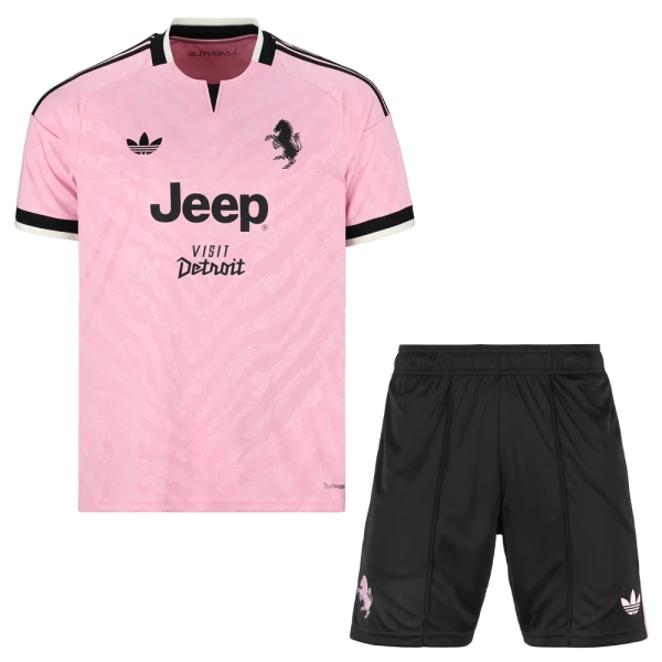 Nogometni dresi za otroke Juventus Gostujoči 2026/27 kompleti roza