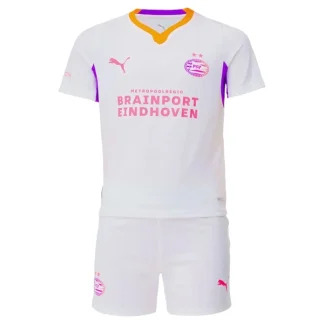 Otroški nogometni dresi PSV Eindhoven Gostujoči 2026-27 z lastnim imenom