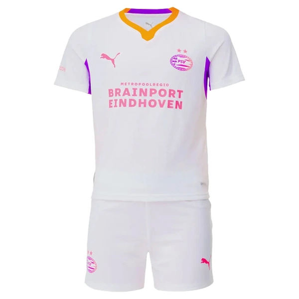 Otroški nogometni dresi PSV Eindhoven Gostujoči 2026-27 z lastnim imenom
