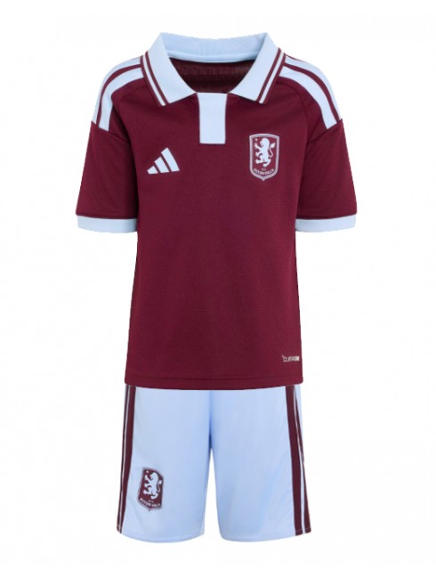 Poceni nogometni dresi za otroke Aston Villa Domači 2026-27 kompleti Ian Maatsen #22 -1