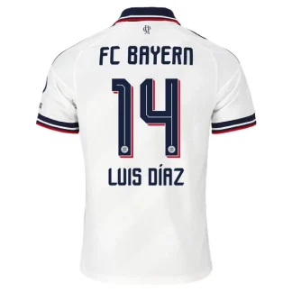 Moški Nogometni dresi FC Bayern München Gostujoči 2026-27 Luis Díaz 14
