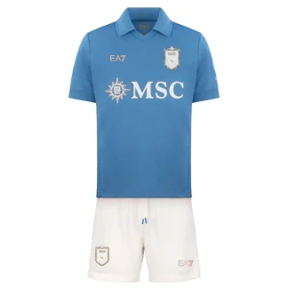Poceni Nogometni dresi SSC Napoli Domači 2026-27 modra Kratek Rokav (+bela Kratke hlače)