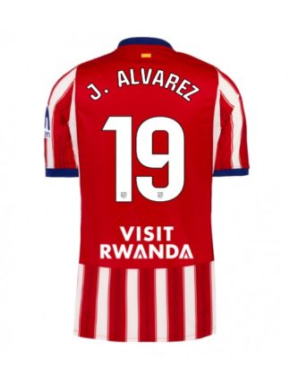 Poceni Nogometni dresi Atletico Madrid Julian Alvarez #19 Domači 2026-27 rdeča in bela