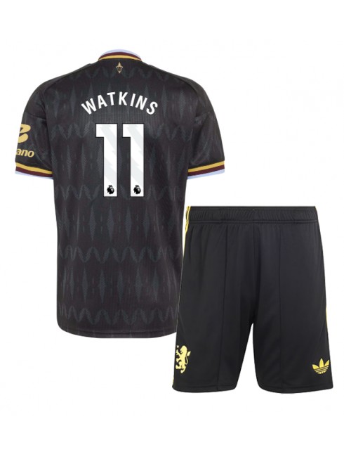 Poceni nogometni dresi za otroke Aston Villa 2026-27 Gostujoči Ollie Watkins #11 kompleti