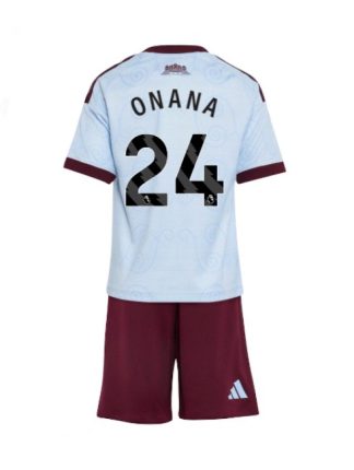 Poceni nogometni dresi za otroke Aston Villa Amadou Onana #24 Tretji 2026-27 kompleti