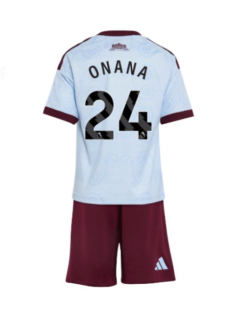 Poceni nogometni dresi za otroke Aston Villa Amadou Onana #24 Tretji 2026-27 kompleti