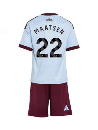 Poceni nogometni dresi za otroke Aston Villa Tretji 2026-27 kompleti Ian Maatsen #22