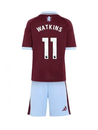 Poceni nogometni dresi za otroke Aston Villa Ollie Watkins #11 Domači 2026-27 kompleti